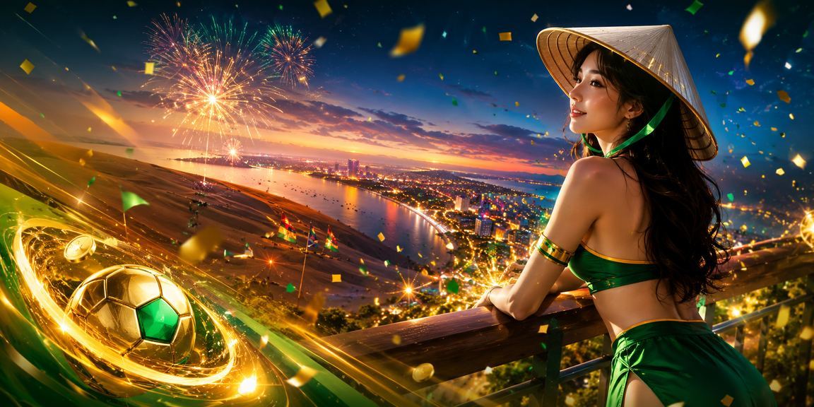 Người phụ nữ đội nón lá tại Mũi Né truy cập trang giải thưởng casino và theo dõi jackpot trên điện thoại di động